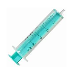 DISPOSABLE SYRINGE 20ML WITHOUT RUBBER PLUNGER, LUER LOCK