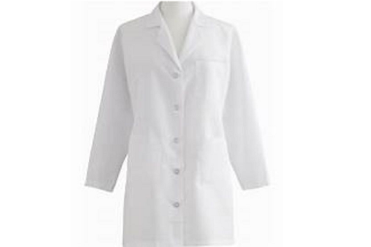 LAB COAT, METAL BUTTON,SZ=XL