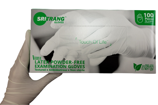 LATEX P/F GLOVES S,5.5, 14026597