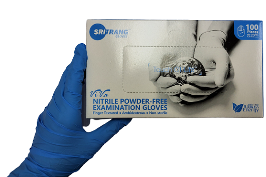 NITRILE P/F GLOVES S,4, 14018165