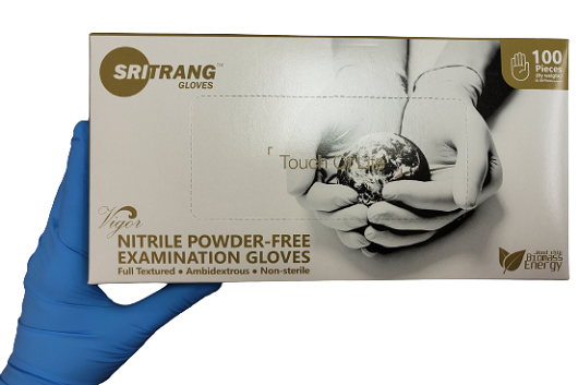 NITRILE P/F GLOVES S, 6.2, 14026430