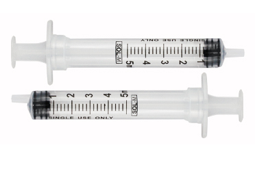 SYRINGES W/O NEEDLES, 5ML SLIP TIP